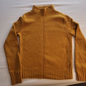 Point Sur Mockneck mustard color sweater